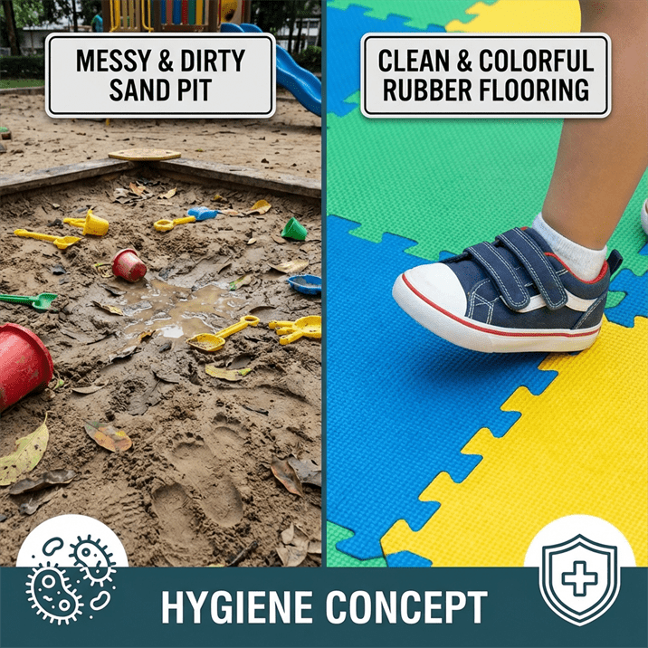 چرا شن و ماسه دیگر برای زمین بازی مناسب نیستند؟